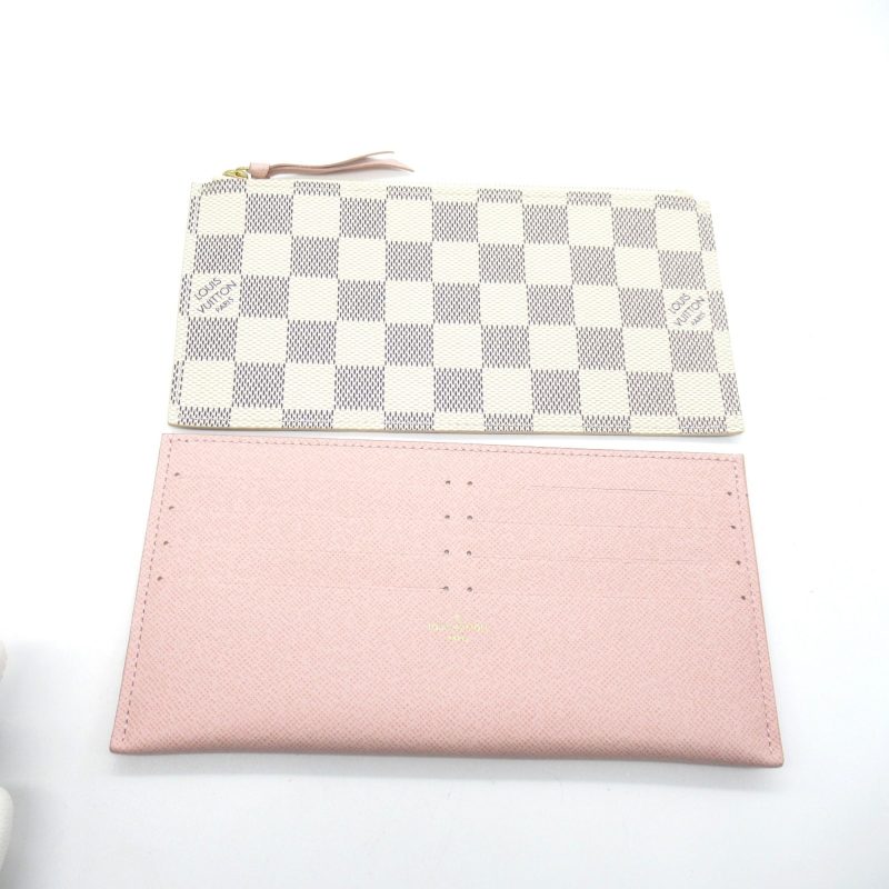 LOUIS VUITTON Pochette Felice White Damier Azur leather N40491 - Image 7