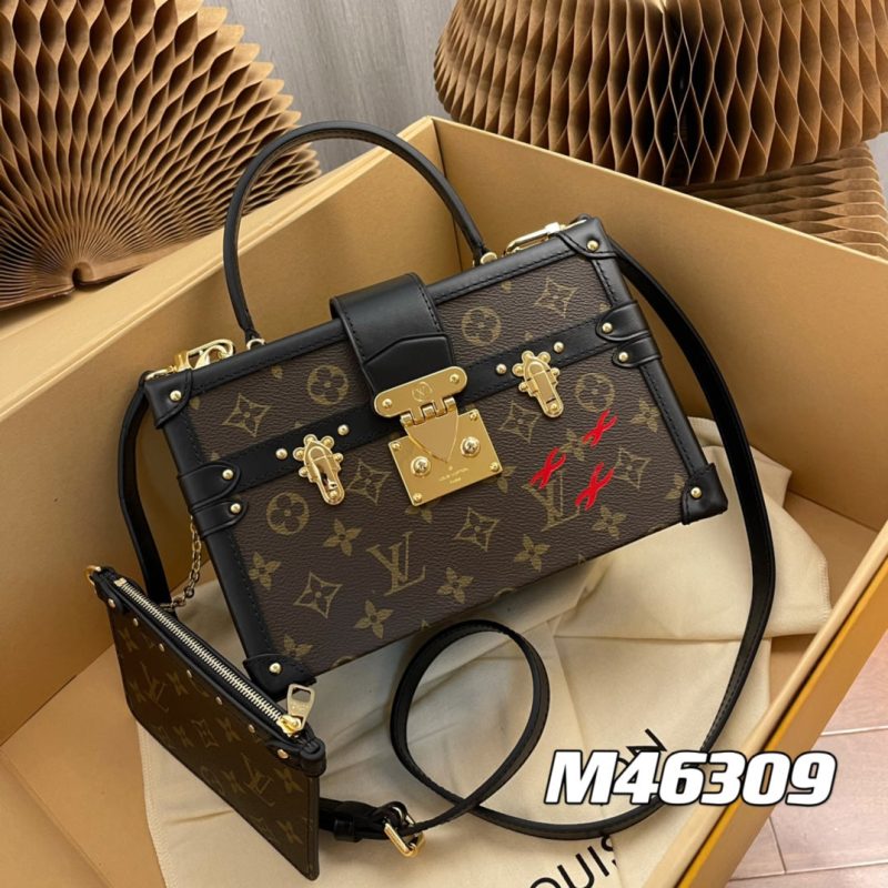 Louis Vuitton LV Unisex Petite Malle V. Monogram Coated Canvas S-Lock - Image 2