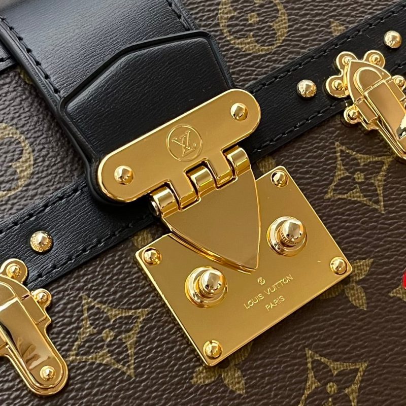 Louis Vuitton LV Unisex Petite Malle V. Monogram Coated Canvas S-Lock - Image 10