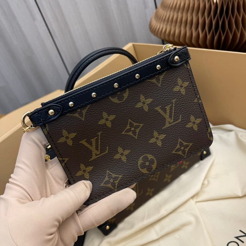 Louis Vuitton LV Unisex Petite Malle V. Monogram Coated Canvas S-Lock - Image 5