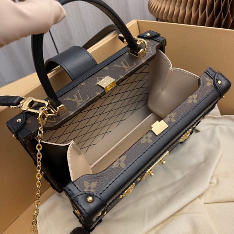 Louis Vuitton LV Unisex Petite Malle V. Monogram Coated Canvas S-Lock - Image 8