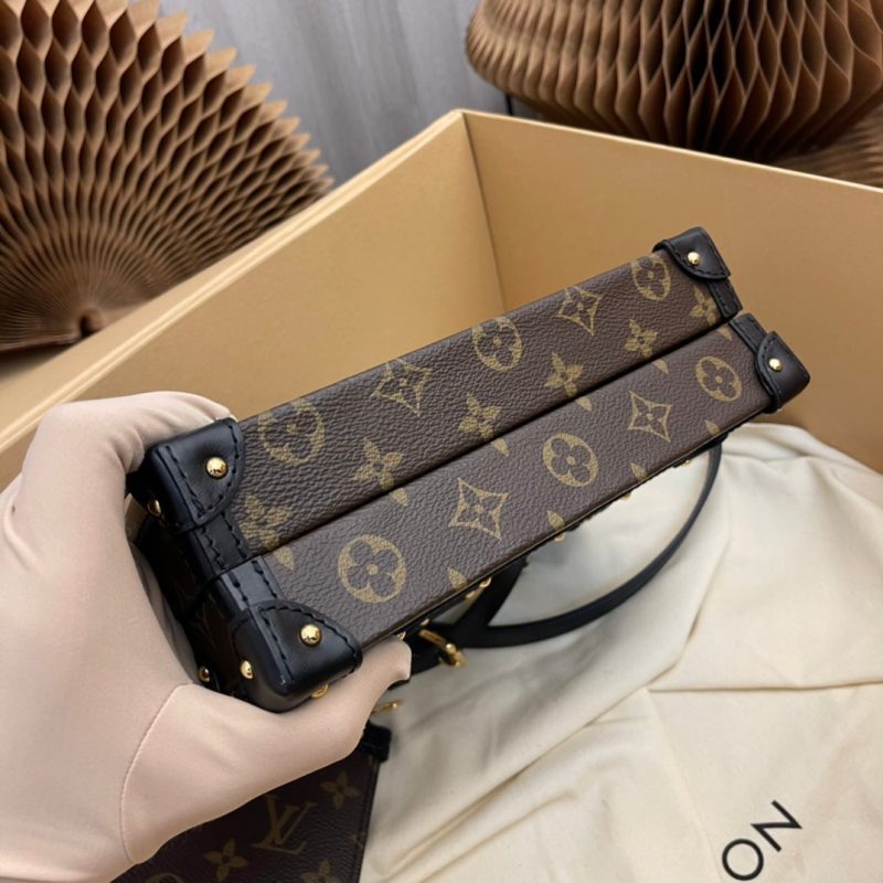 Louis Vuitton LV Unisex Petite Malle V. Monogram Coated Canvas S-Lock - Image 6