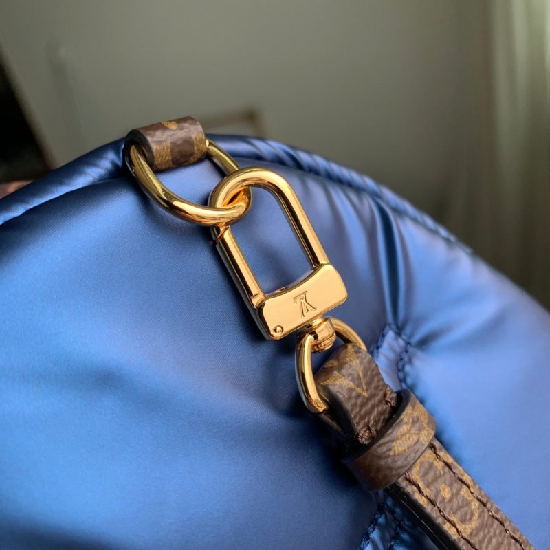 Louis Vuitton LV Unisex Pillow Palm Springs Mini Backpack Navy Blue Recycled Metallic Nylon - Image 8